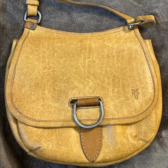 Frye Handbags - Frye Tan Leather Lucy Crossbody Bag Retail $338
